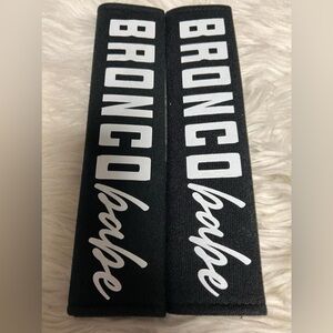 Broncos seatbelt covers